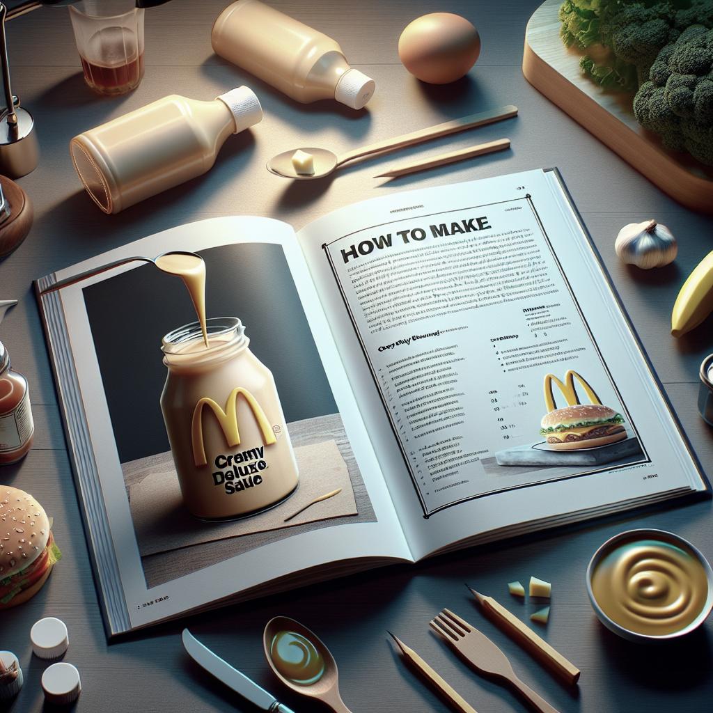 Recette de Sauce Creamy Deluxe McDo Maison : Simple et Délicieuse